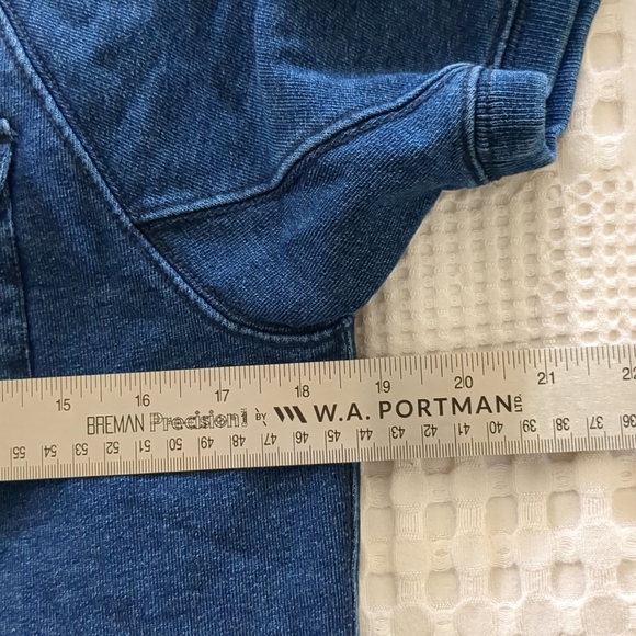 J Crew Wallace And Barnes Shirt Sleeve Shirt Small Indigo Blue - Picture 6 of 10